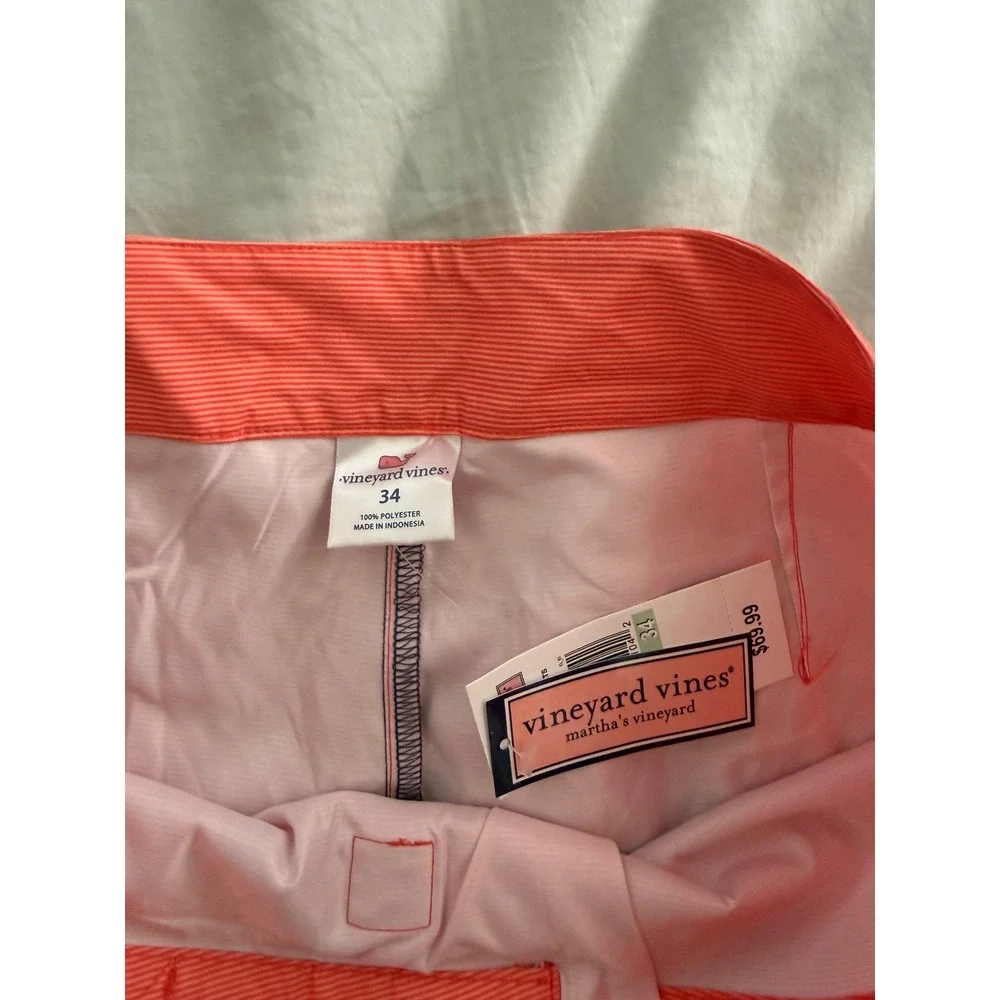 Vineyard Vines Board Shorts‎ Mens 34 NWT Mai Tai Stripe Swim Trunks Beach Preppy